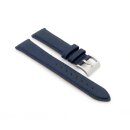 Easy-Klick Canvas-Nylon Textil Uhrenarmband Modell Havart blau 22 mm