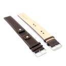 Fluco Kalbsleder Unterlage-Uhrenarmband Modell Vigo mocca 18 mm