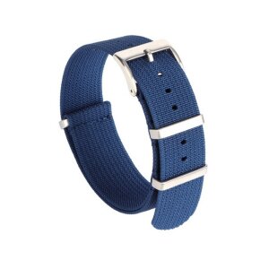 GEO-Straps Nato Canvas-Nylon Uhrenarmband Modell Quest-S blau 20 mm