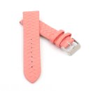 Lorica-Leder Uhrenarmband mit Flechtmuster Modell Italia rosa-pink 16 mm