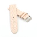 Lorica-Leder Uhrenarmband mit Flechtmuster Modell Italia beige-creme 16 mm