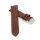 Lorica-Leder Uhrenarmband mit Flechtmuster Modell Italia mocca 18 mm