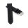 Lorica-Leder Uhrenarmband mit Flechtmuster Modell Italia schwarz 20 mm