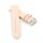 Lorica-Leder Uhrenarmband mit Flechtmuster Modell Italia beige-creme 22 mm