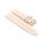 Lorica-Leder Uhrenarmband mit Flechtmuster Modell Italia beige-creme 22 mm
