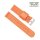 Easy-Klick Nylon-Textil Uhrenarmband Modell Tramper orange 18 mm