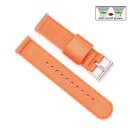 Easy-Klick Nylon-Textil Uhrenarmband Modell Tramper orange 20 mm