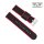Easy-Klick Nylon-Textil Uhrenarmband Modell Tramper rot-schwarz 18 mm