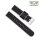 Easy-Klick Nylon-Textil Uhrenarmband Modell Tramper grau-schwarz 18 mm