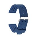 Premium Silikon Uhrenarmband Modell Tropical blau 20 mm