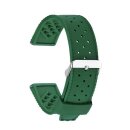 Premium Silikon Uhrenarmband Modell Tropical grün 20 mm