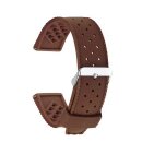 Premium Silikon Uhrenarmband Modell Tropical braun 22 mm