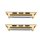 2 Adapter für Apple-Watch 38/40/41 mm Edelstahl gold gebürstet, 20 mm Steganstoß