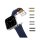 2 Adapter f&uuml;r Apple-Watch 38/40 mm Edelstahl silber geb&uuml;rstet, 22 mm Stegansto&szlig;