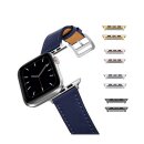 2 Adapter für Apple-Watch 42/44/45 mm Edelstahl rosegold gebürstet, 24 mm Steganstoß