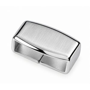 Edelstahl Ersatzschlaufe für Uhrenarmband silber matt gebürstet Modell Jumbo-S 20 mm