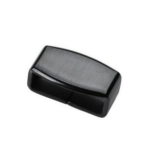 Edelstahl Ersatzschlaufe für Uhrenarmband schwarz matt gebürstet Modell Jumbo-P 18 mm