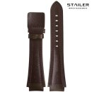 Stailer Rindleder Uhrenarmband Modell Navigator-5062 mocca-TiT 26 mm