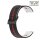 Easy-Klick Silikon Uhrenarmband Modell Jenesis schwarz-rot-weiß 20 mm