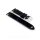Easy-Klick Veloursleder Uhrenarmband Modell Orlando schwarz-WN 22 mm