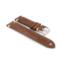 Easy-Klick Veloursleder Uhrenarmband Modell Orlando mocca-WN 22 mm