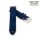 Easy-Klick Veloursleder Uhrenarmband Modell Orlando dunkelblau-RN 20 mm