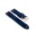 Easy-Klick Veloursleder Uhrenarmband Modell Orlando dunkelblau-RN 20 mm