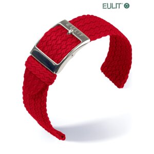 Eulit Perlon Uhrenarmband Modell Palma-Pacific-SP XL-extralang rot 23 mm