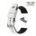 Easy-Klick Silikon Waben-Design Uhrenarmband Modell Jamaica weiß 20 mm