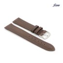 Fluco Easy-Klick Bio Uhrenarmband Modell Natur-Bio mocca 20 mm Handarbeit