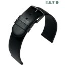 Feines Eulit Schafnappa-Leder Uhrenarmband Modell Schafnappa schwarz 16 mm