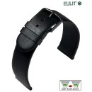 Feines Eulit Easy-Klick Schafnappa-Leder Uhrenarmband Modell Schafnappa schwarz 24 mm