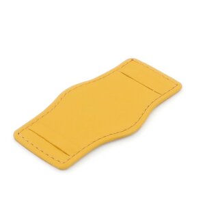 Uhrenarmband-Unterlage Kalbsleder Modell Underground senf-gelb