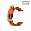Elastic Easy-Klick Textil Uhrenarmband Modell Orbit-S orange 22 mm