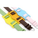 Uhrenarmband-Unterlage Kalbsleder Modell Underground pastell-gelb