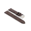 Easy-Klick echt Strauß Uhrenarmband Modell Jura mocca 21 mm, Handarbeit