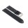 Easy-Klick echt Strauß Uhrenarmband Modell Hamilton schwarz 20 mm, Handarbeit