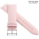 Stailer Hybrid Satin-Leder Uhrenarmband Modell Loft rosa 20 mm