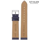 Stailer Easy-Klick Hybrid Satin-Leder Uhrenarmband Modell Loft blau 16 mm