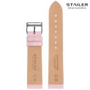 Stailer Easy-Klick Hybrid Satin-Leder Uhrenarmband Modell Loft rosa 18 mm