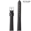 Stailer Easy-Klick Eidechse Uhrenarmband Modell Lizzlord schwarz 18 mm