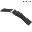 Stailer Easy-Klick Premium Kautschuk Uhrenarmband Modell CS70 schwarz 20 mm