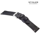 Stailer Vintage Rindleder Uhrenarmband Modell Indiana blau-WN 22 mm