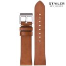Stailer Vintage Rindleder Uhrenarmband Modell Indiana cognac 20 mm