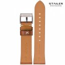 Stailer Vintage Rindleder Uhrenarmband Modell Indiana cognac 20 mm