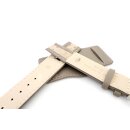 Uhrenarmband für feste Federstege mit Unterlage Modell Bund taupe 20 mm