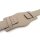 Uhrenarmband für feste Federstege mit Unterlage Modell Bund taupe 20 mm