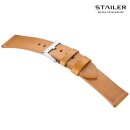 Stailer Easy-Klick Vintage Rindleder Uhrenarmband Modell Indiana gelb-braun 20 mm
