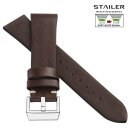 Stailer Easy-Klick Vintage Rindleder Uhrenarmband Modell...