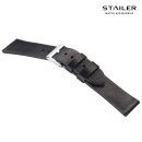 Stailer Easy-Klick Vintage Rindleder Uhrenarmband Modell Indiana blau-BN 22 mm